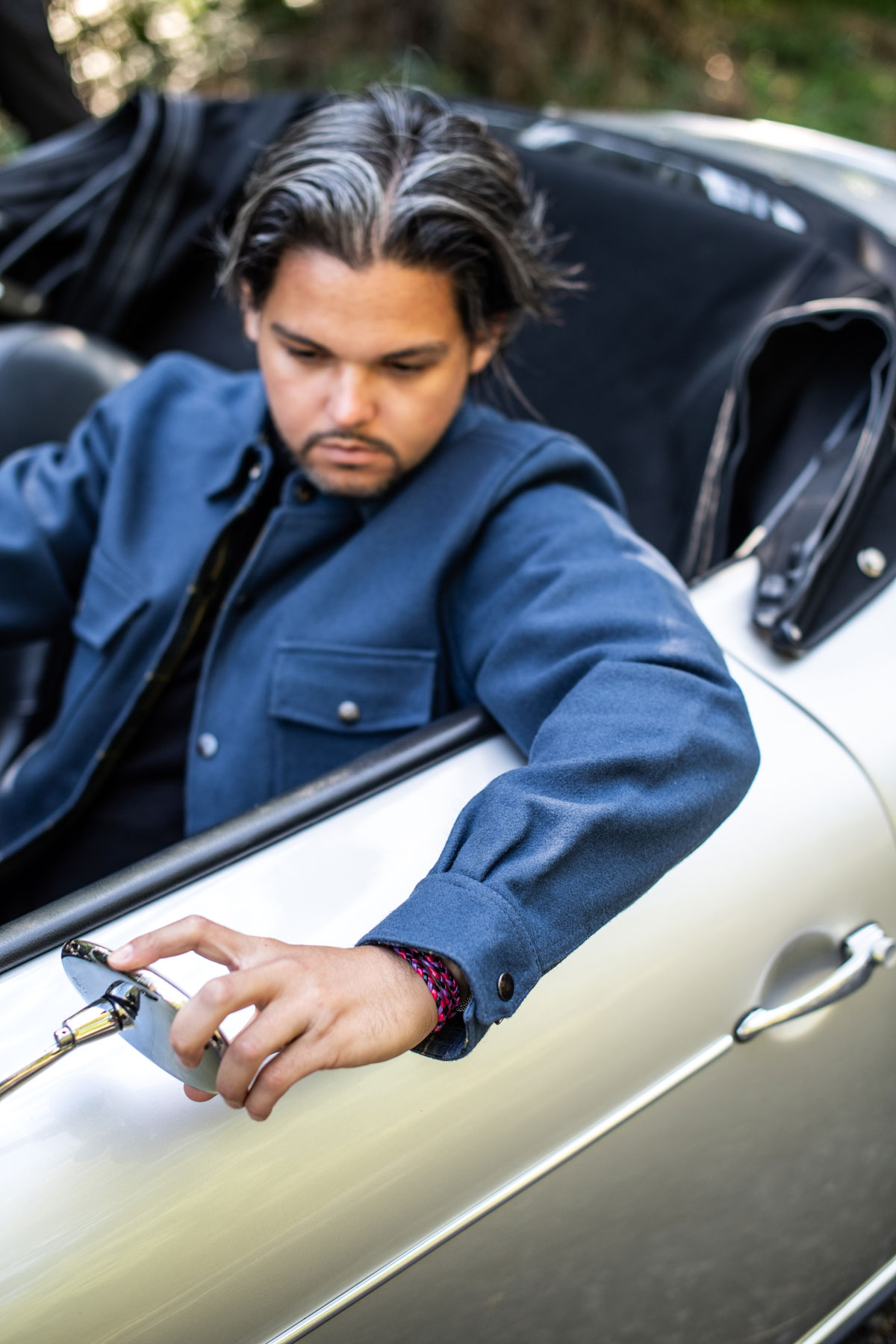 Surchemise bleu myrtille – Image 3