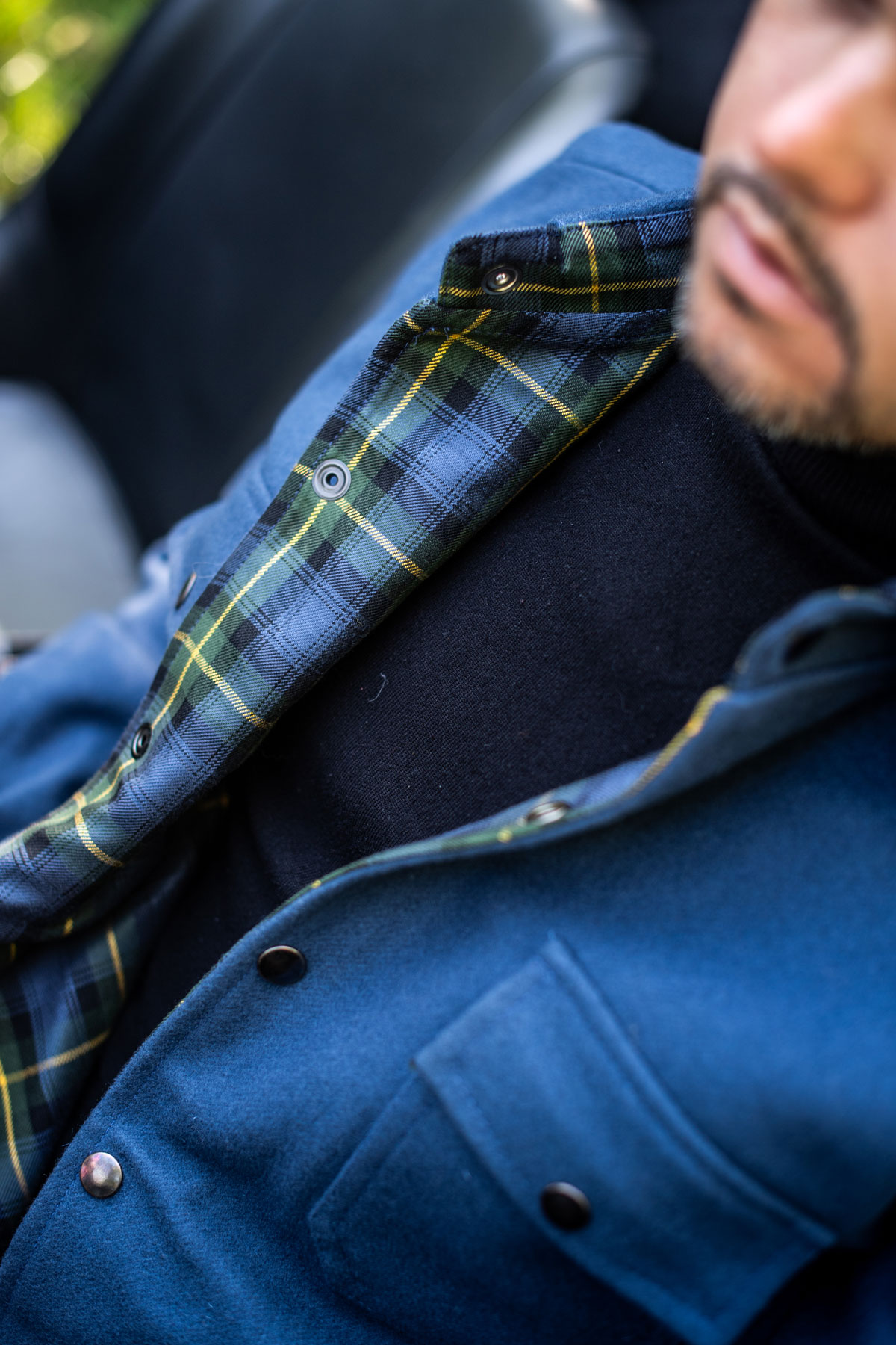 Surchemise bleu myrtille – Image 2