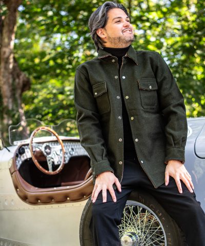 Surchemise vert bouteille