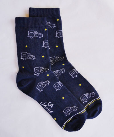 Chaussettes héritage bleu marine