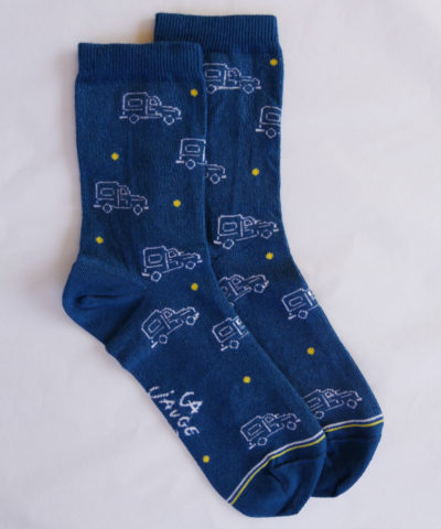 Chaussettes héritage bleu canard