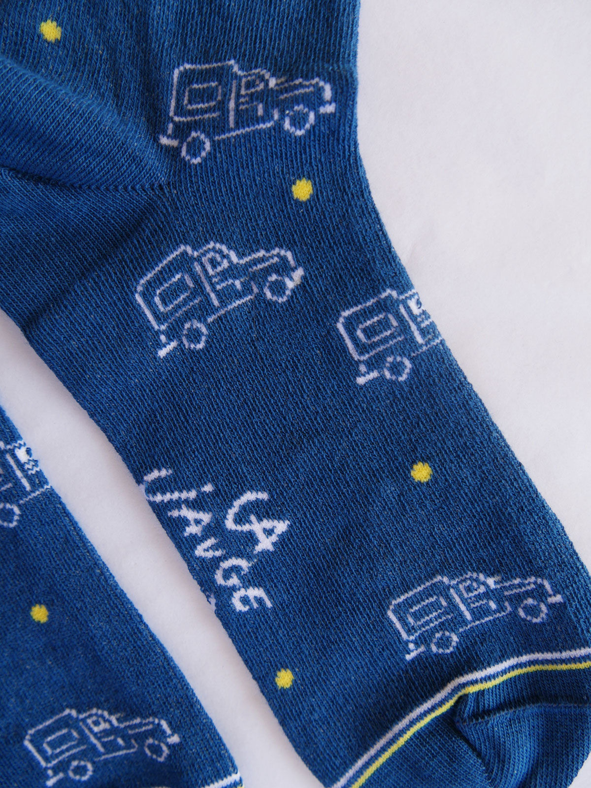 Chaussettes héritage bleu canard – Image 2