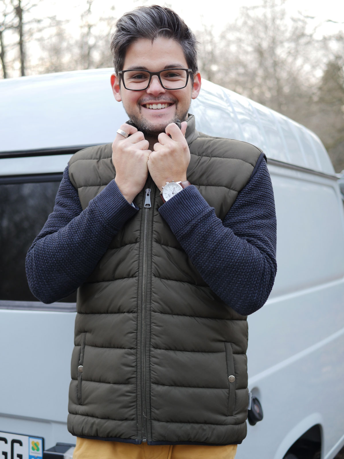 Doudoune sans manches kaki – Image 3