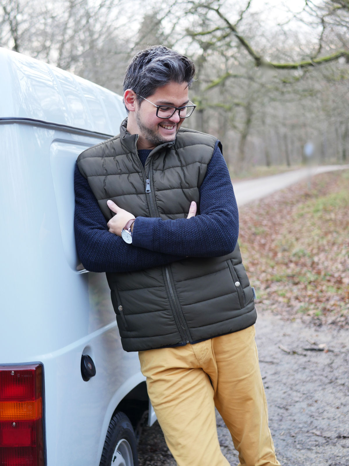 Doudoune sans manches kaki – Image 2