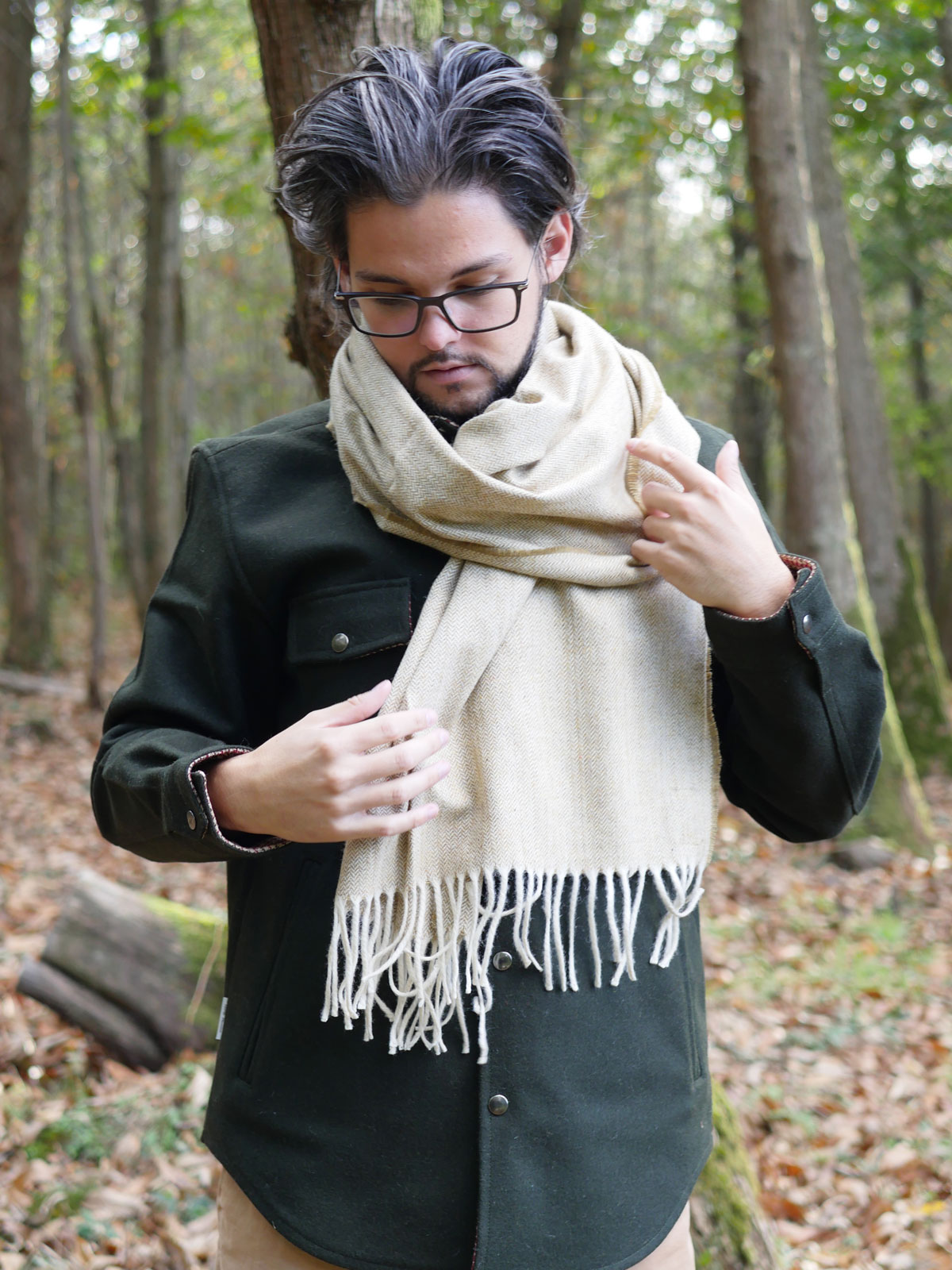 Echarpe "Rodrigo" beige – Image 3